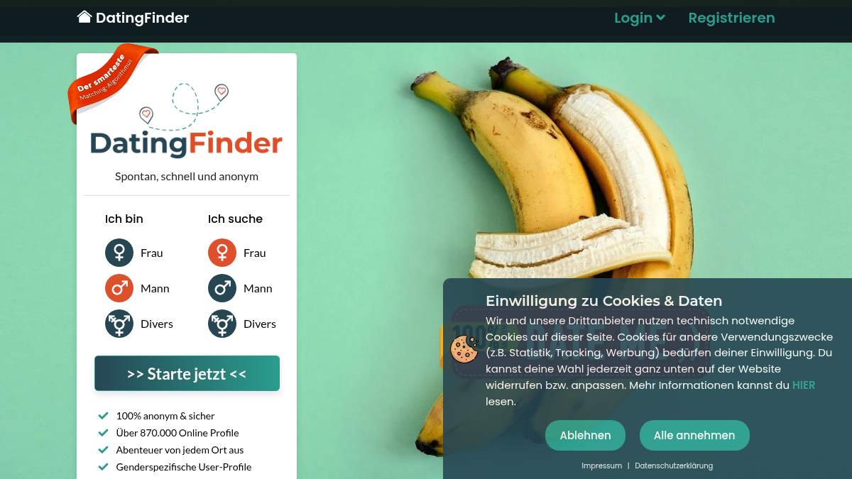 Dating Finder · Vorschau von