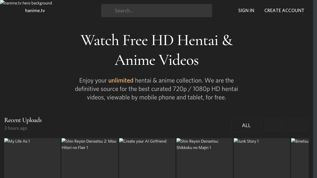 Hanime.tv · Vorschau von