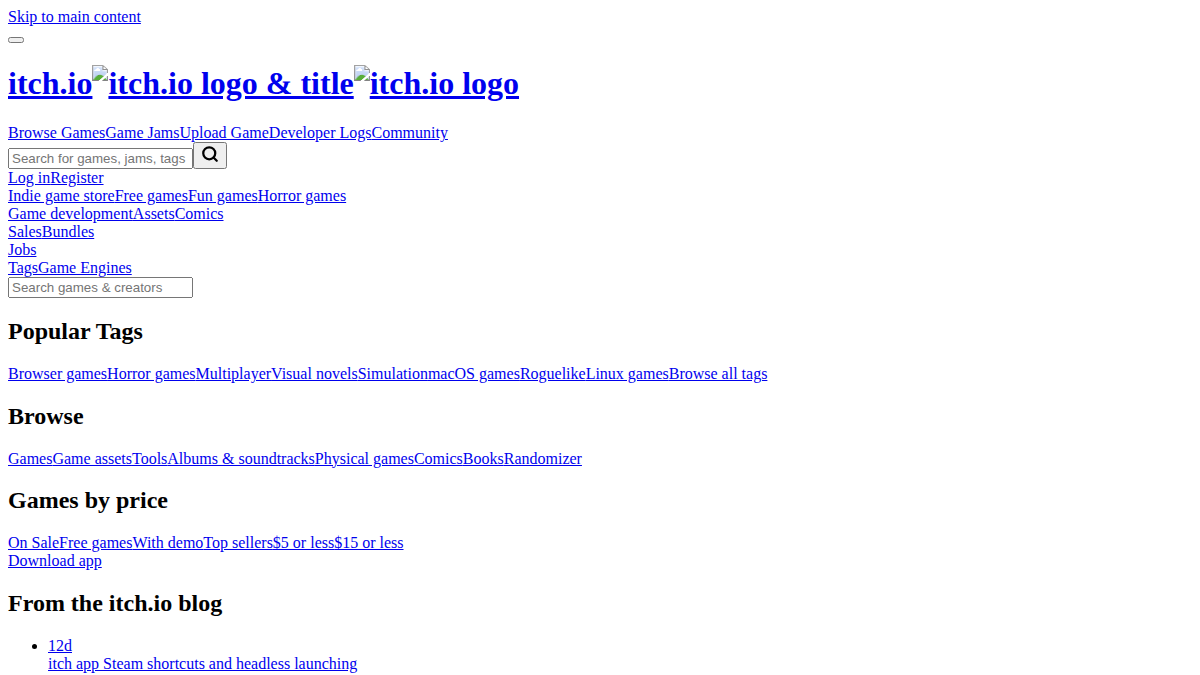 Itch.io NSFW · Vorschau von