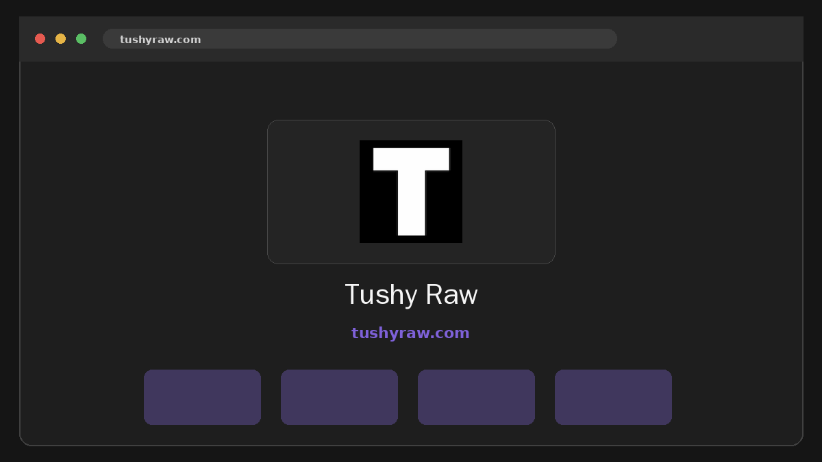 Tushy Raw · Vorschau von